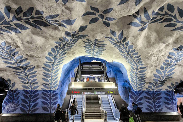 Into the T-Centralen subway station (Stockholm)